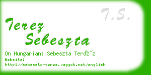 terez sebeszta business card